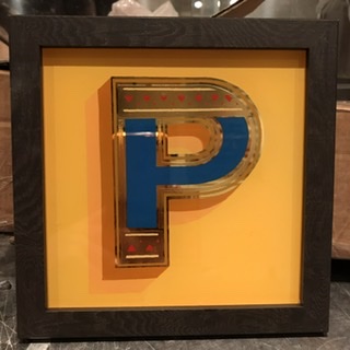 Individual hand-painted letters